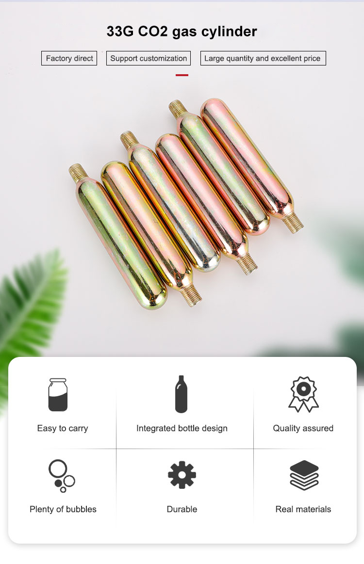 33g CO2 Thread Cylinders For Beauty